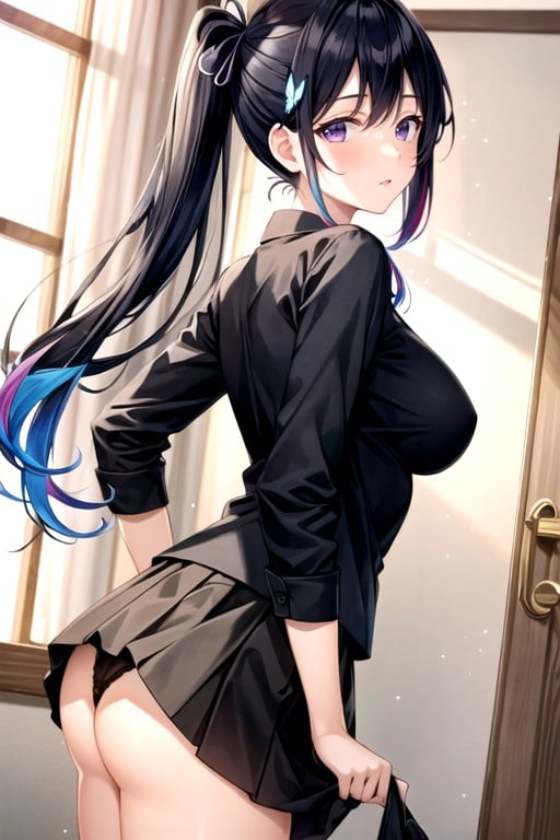 Clothed Sex, Pleated Skirt, WomanAIポルノ