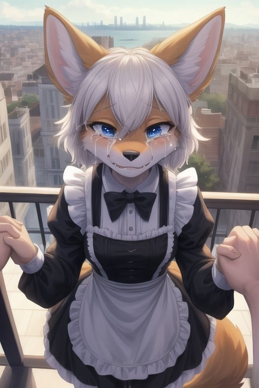 Heart Eyes, Pov, French Maid Furry AI Porn