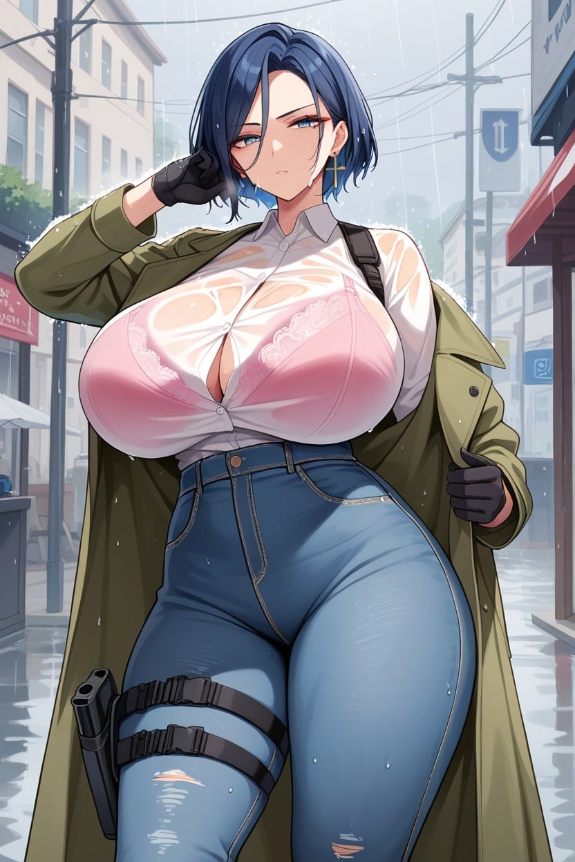 Cm Female, Long Jeans, Beautiful Face Hentai AI Porn