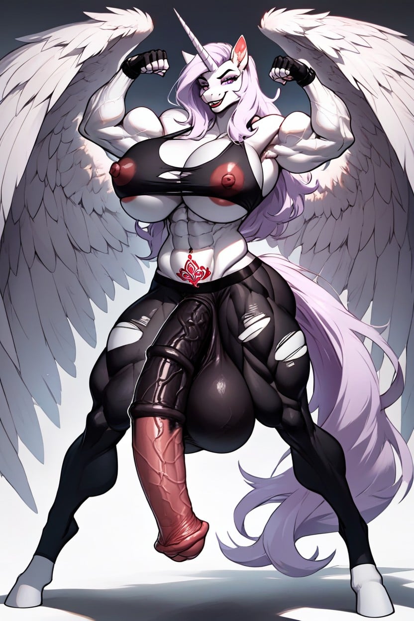 Cat Pose, Fluffy, Flexing Furry AI Porn
