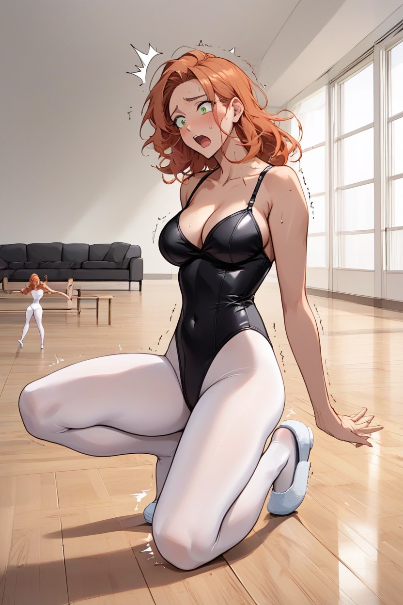 Body Grows Larger, Ballerina, Ballet Slippers Hentai AI Porn