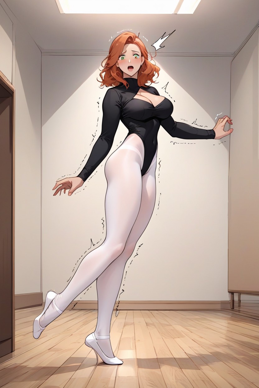 Perky Breasts, Ballerina Transforms To Bimbo, Kneeling Down Hentai AI Porn