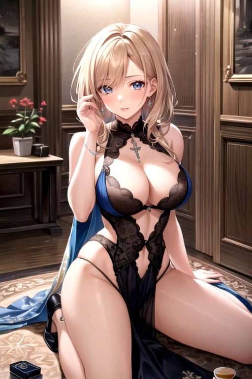 Beautiful Woman, Celia Cumani Aintree From Warukyre Romantse Shjo Kishi Monogatari, Modelo Hentai IA pornografia