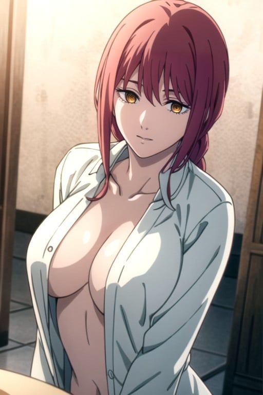 Bathrobe, Makima (chainsaw Man), Naked Hentai AI Porn