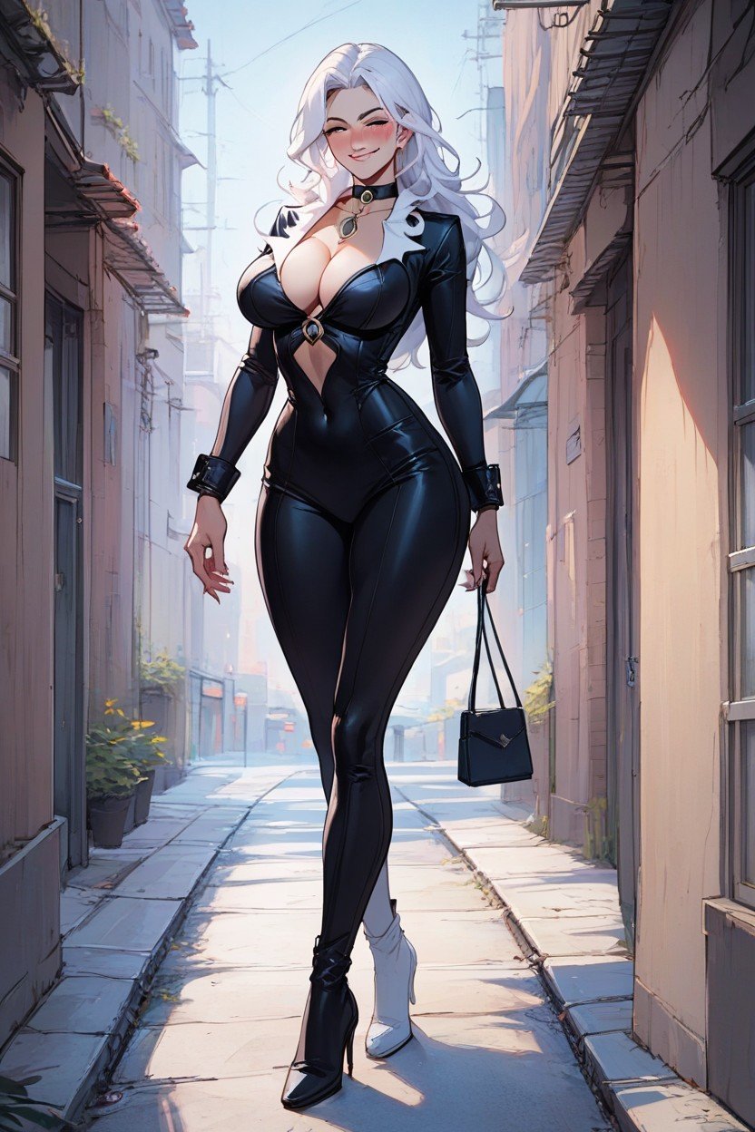 全身, Sexy Black Costume, WaistAI獸人黃片