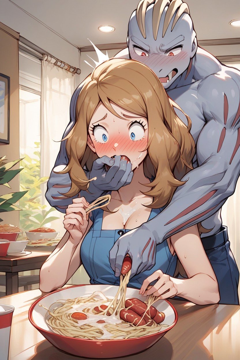 Cum On Pasta, Shocked Expansion, Serena From PokemonAI黃漫