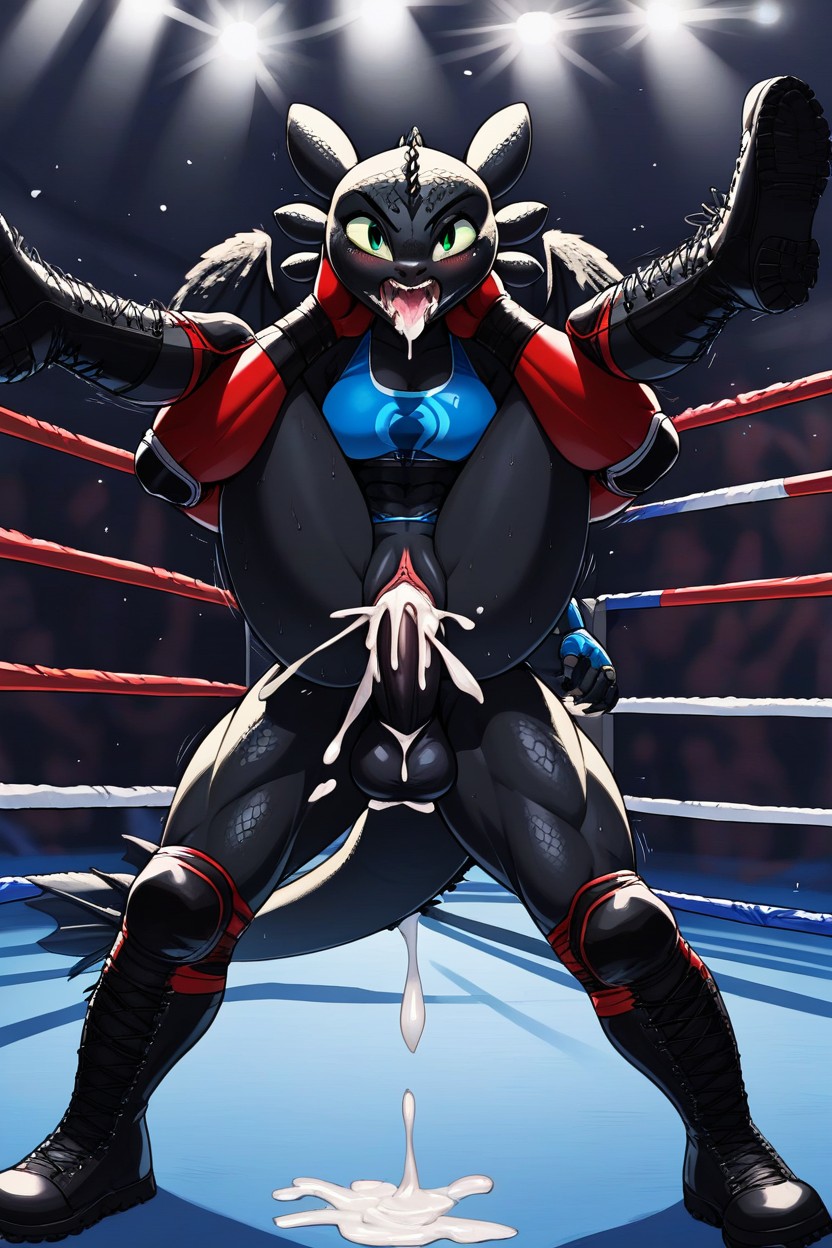 Fingerless Gloves, Penetrating Female, Penetrating Female Furry AI Porn