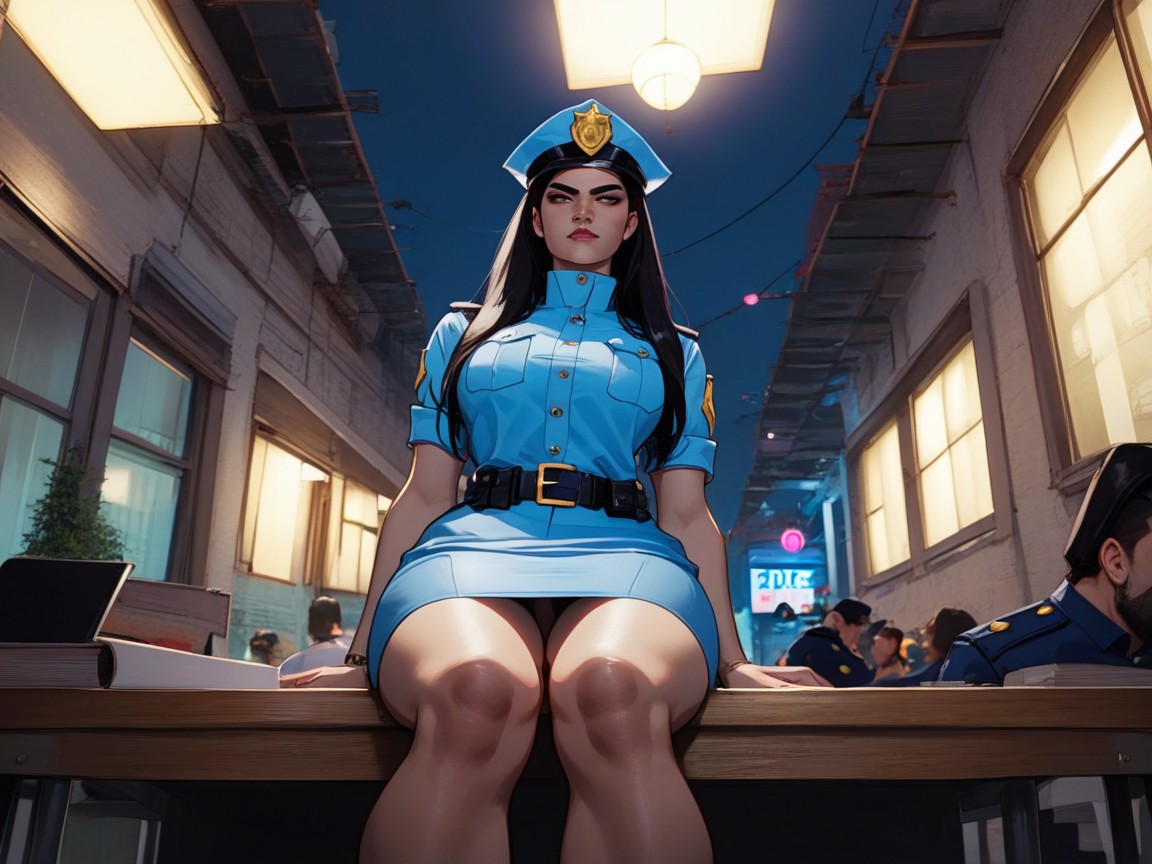 Wide Ass Cheeks, Front View, Torso Width Hentai AI Porn