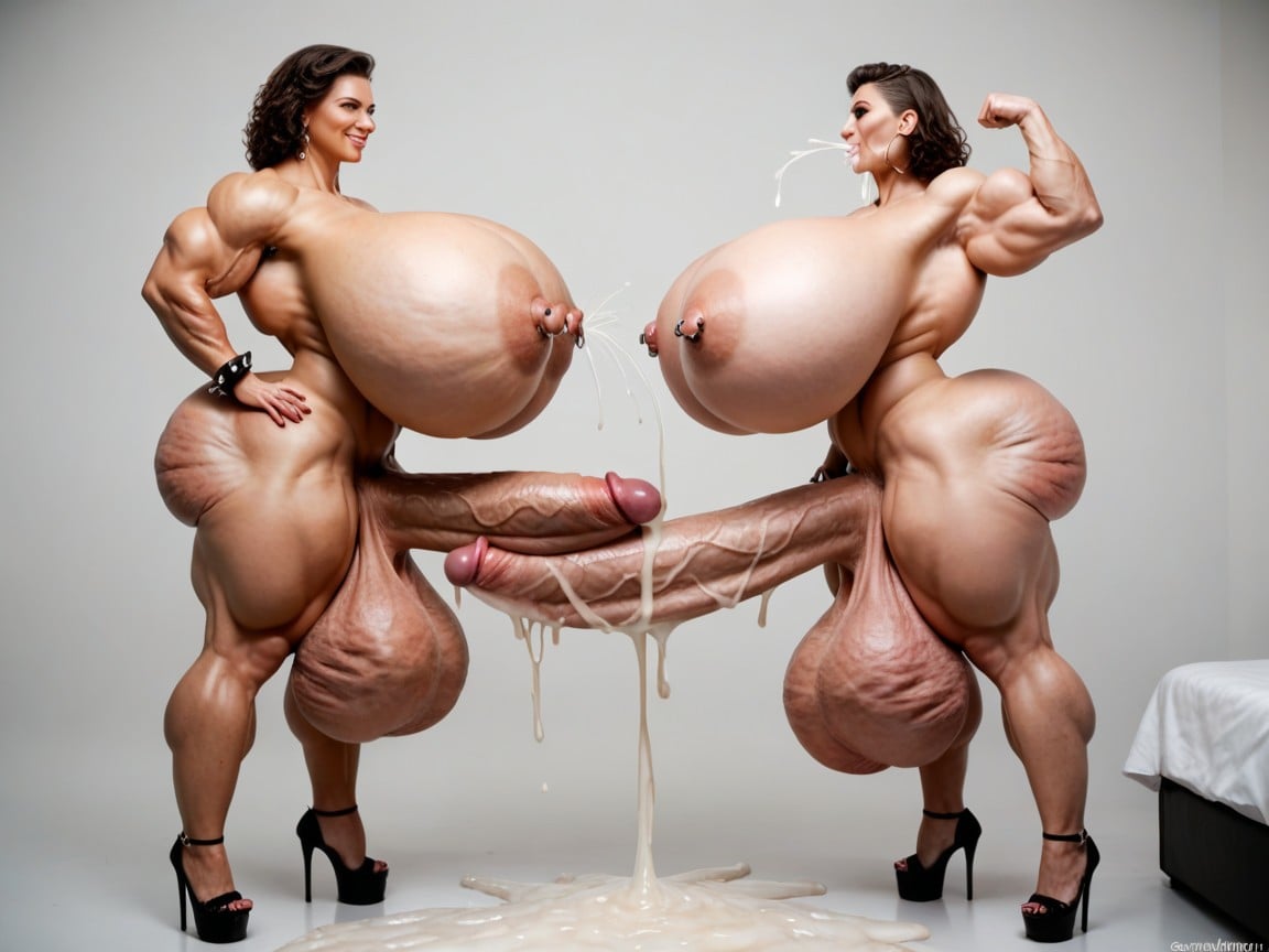 Massive Gigantic Balls, Cock Bigger Than Leg, Hyper Muscle Vore쉬메일 AI 포르노