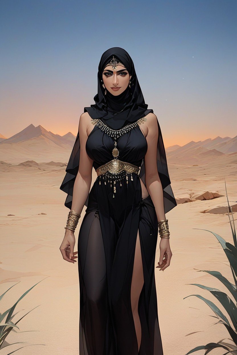 Arab Outfit, Arab Dress, 阿拉伯人AI兽人黄片