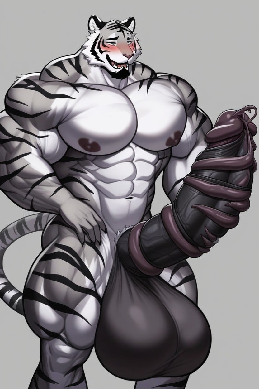 Parasite Worms Going In Penis Urethra, Corruption From Parasite, Tentacle Going Into Urethra Furry AI Porn