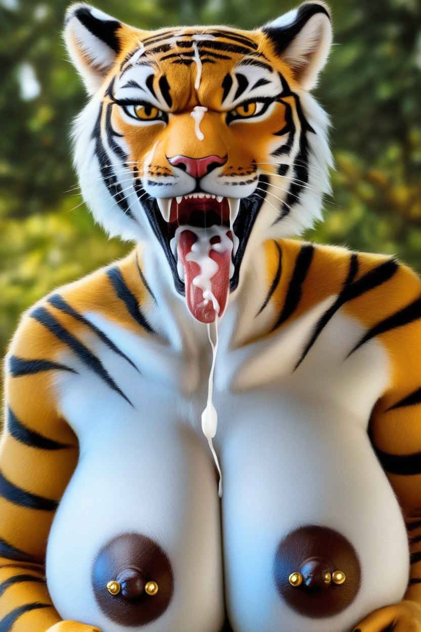 Open Mouth, Drawn Paws, Wags His Tail Furry AI Porn