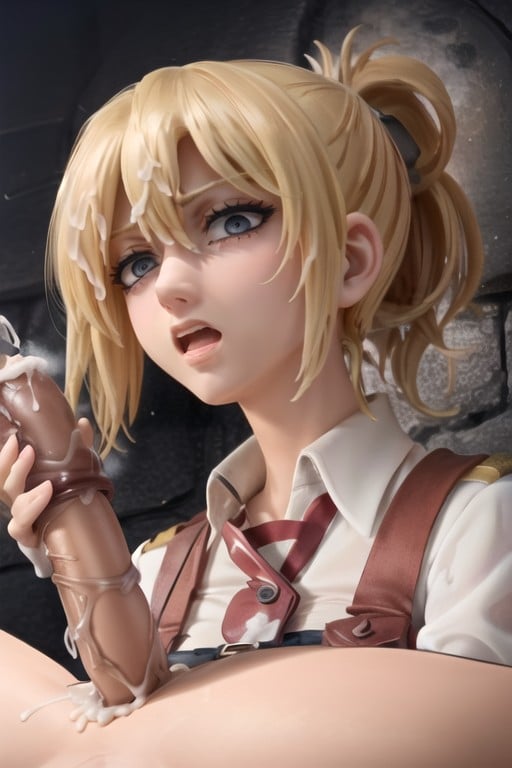 Rabo De Cavalo, Annie Leonhart (attack On Titan), Tentáculos Travesti IA Pornô