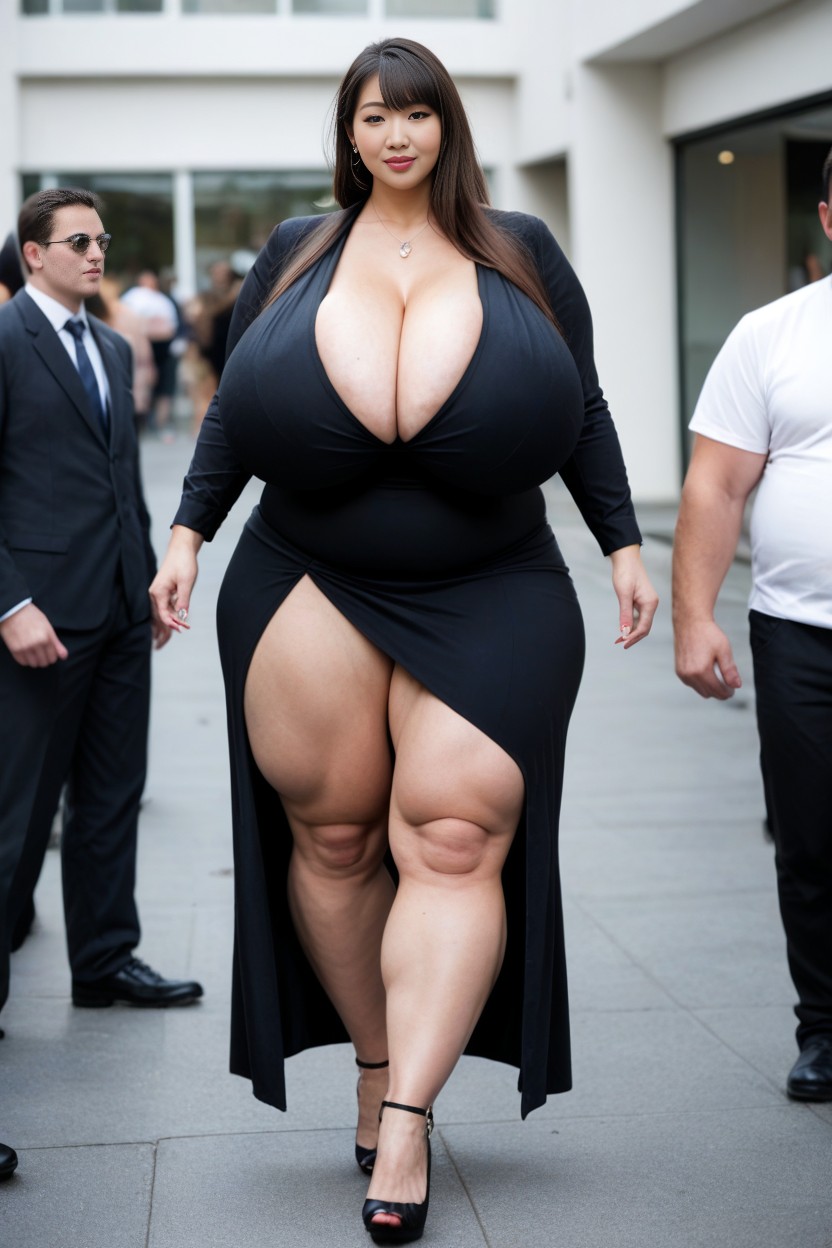 1 Person, High Heels, Less Skin Exposure AI Porn