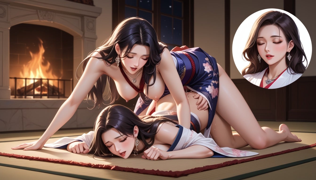 Shibari, Medium Breast, Long Hair Hentai AI Porn