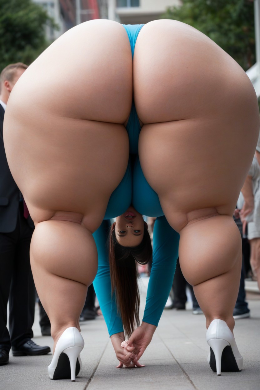 Huge, Walking Down The Office, Fully Clothed AI Porn
