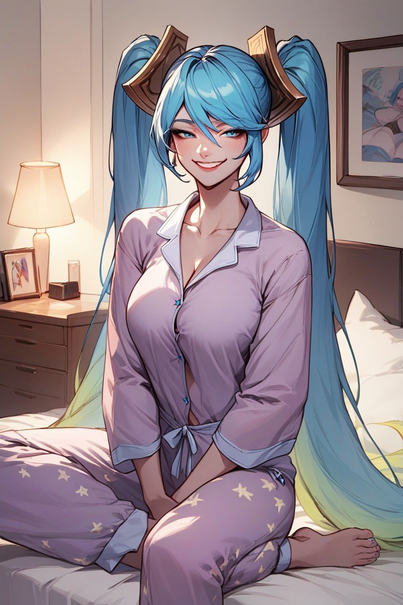 Bedroom, Baggy Pajamas, Sona League Of LegendsAI黃片