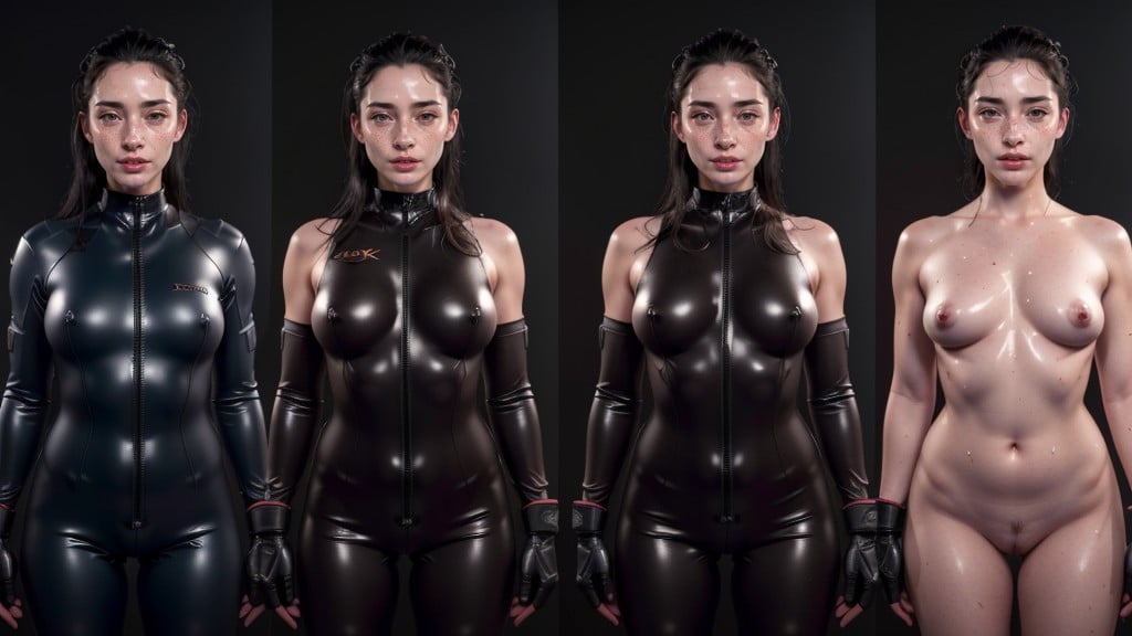 Latex Suit, Wrestling Ring, Open Mouth Furry AI Porn