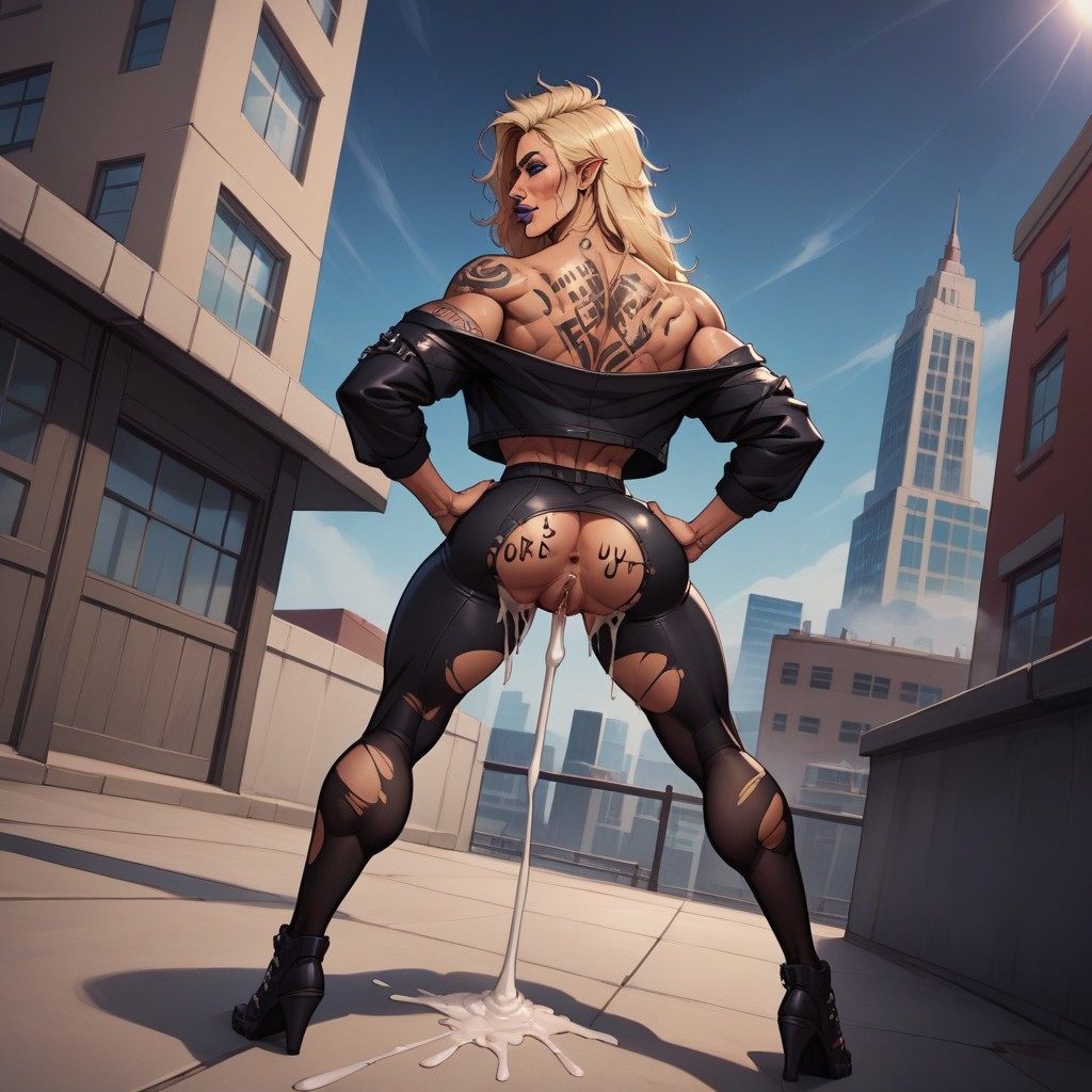 Straight, Harem, Vulgar Body Writing AI Porn