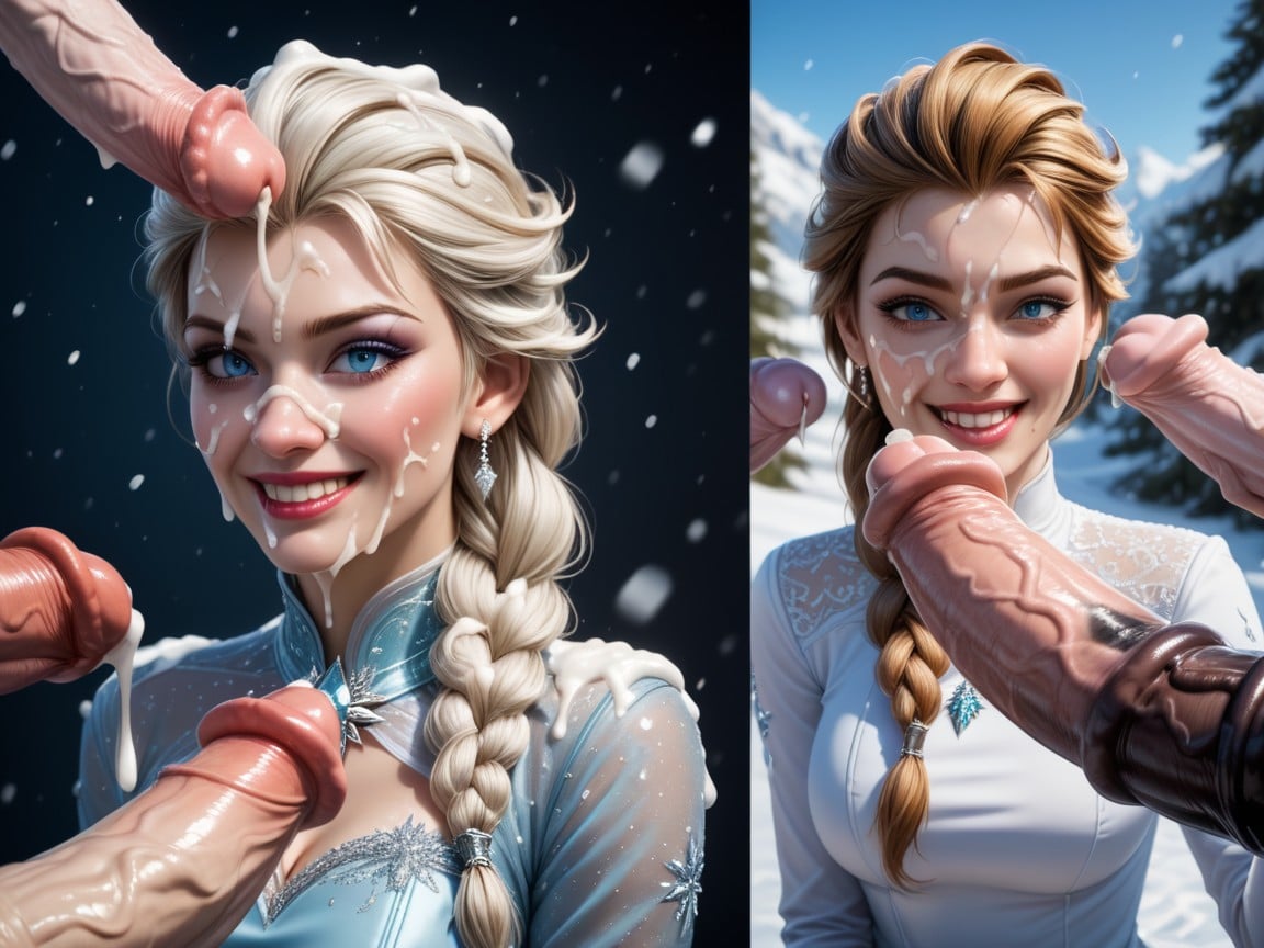 Elsa, Realistic Skin And Texture, CockAI黃片