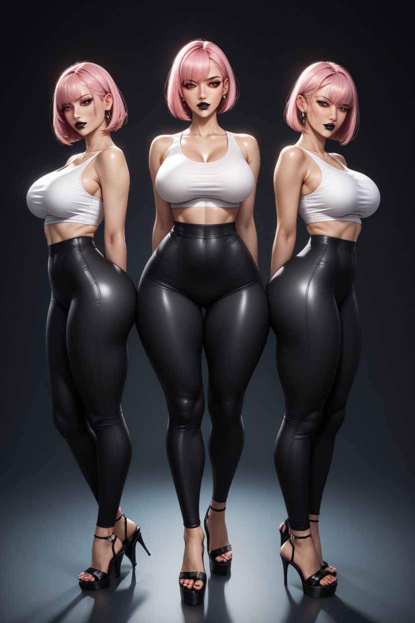 Pink Hair, Model, Waist Hentai AI Porn