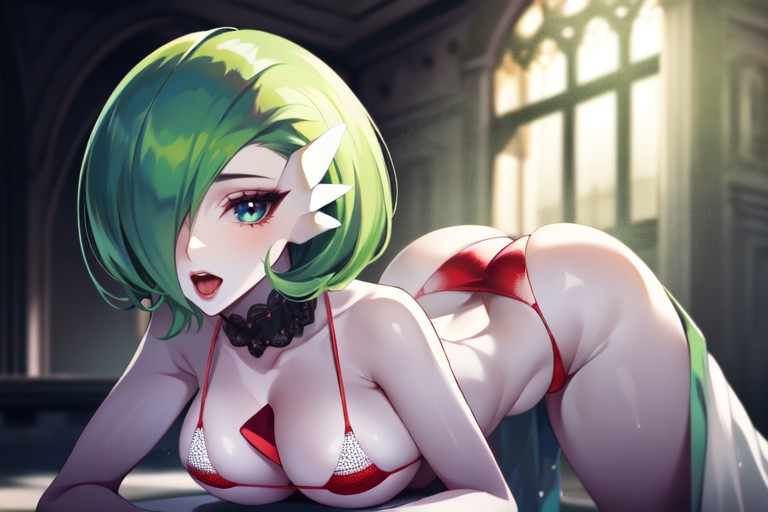 Biquíni Tipo Estilingue, Gardevoir (pokemon), Peito Arredondado Pornografia de IA