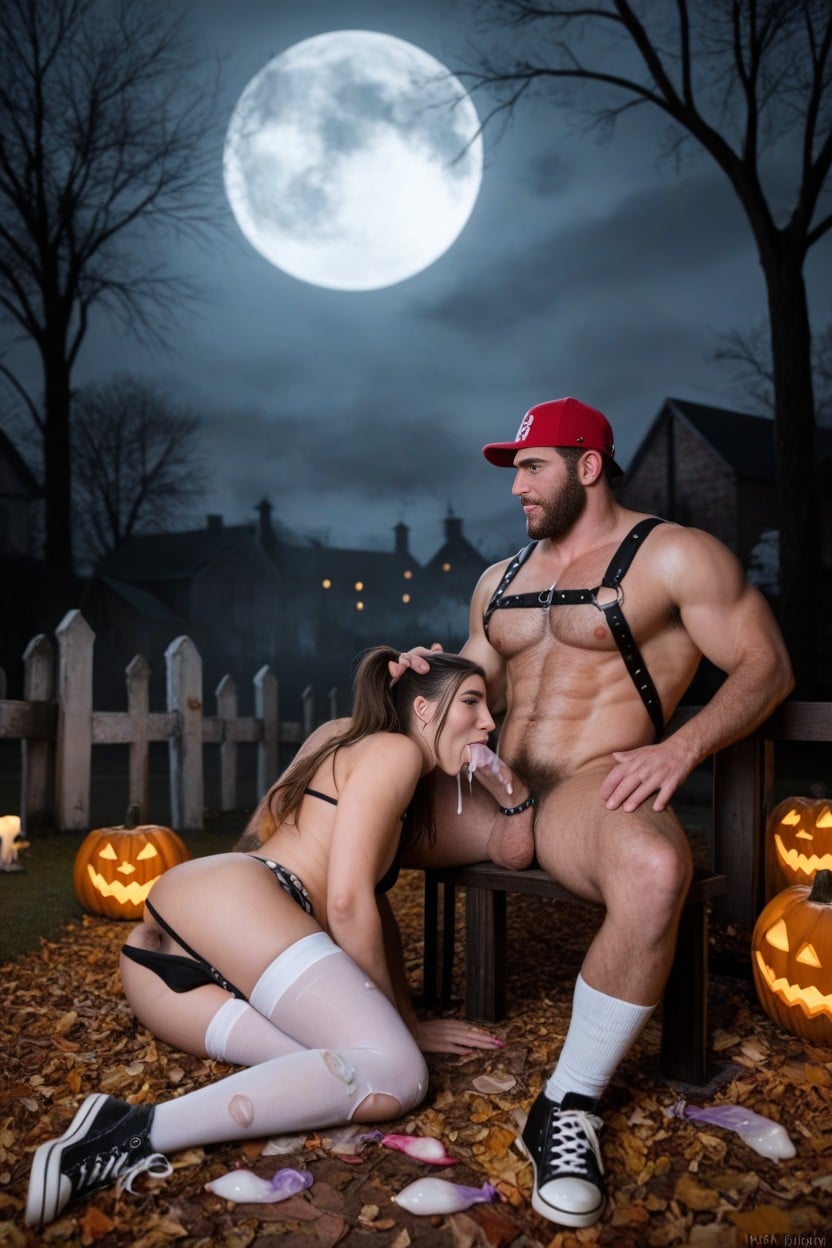 Cracked Skull Masks, Ghost Blowjob, Crotch Smell AI Gay Porn