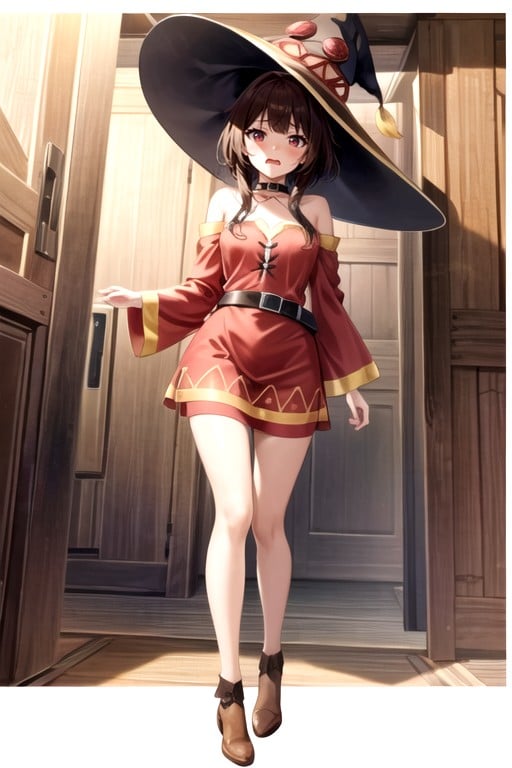 Megumin (isekai Quartet), Ganzkörper, OrgasmusTransfrau KI-Porno