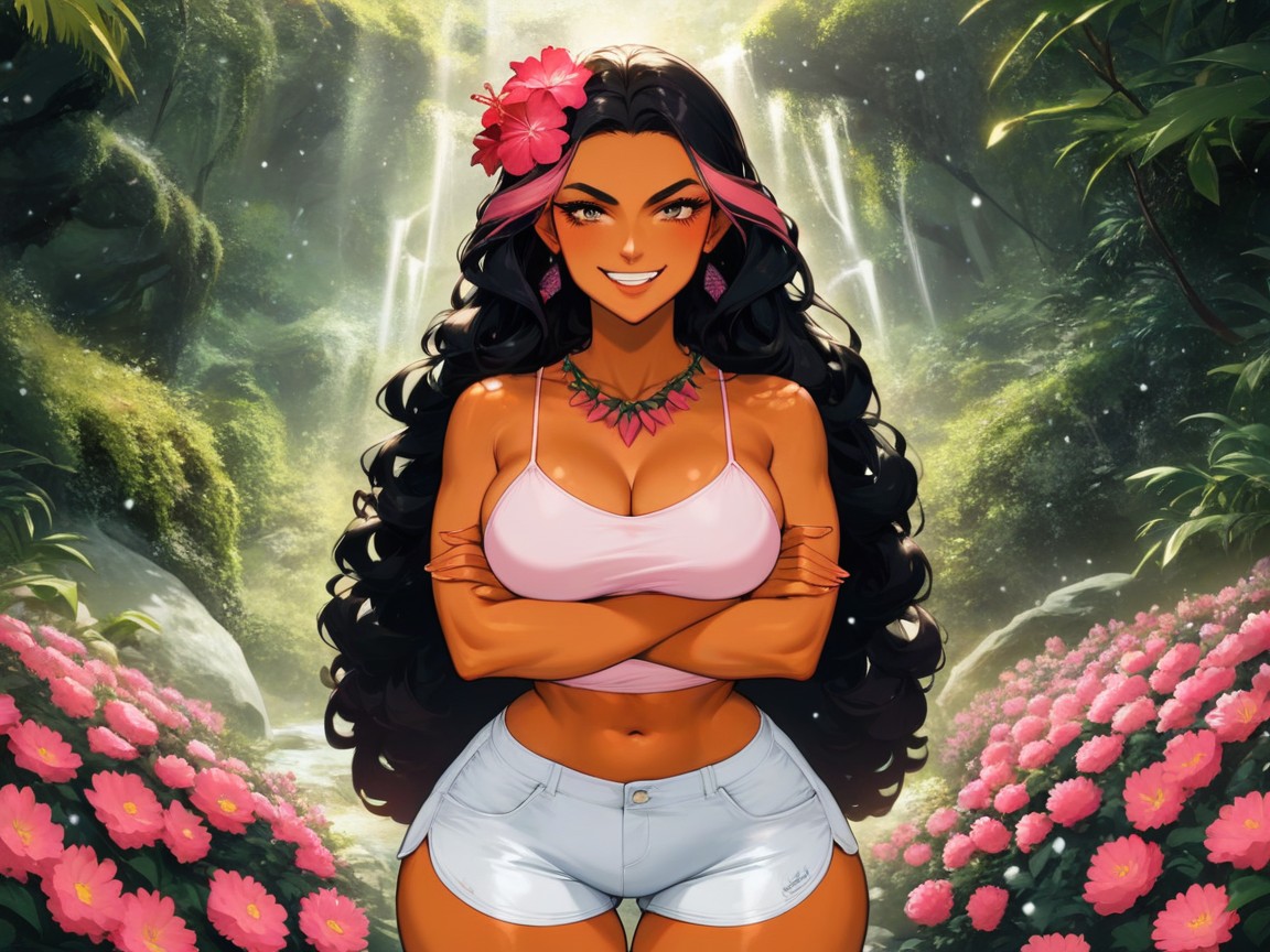 Jungle, Shoulder Width, Small Breast Hentai AI Porn