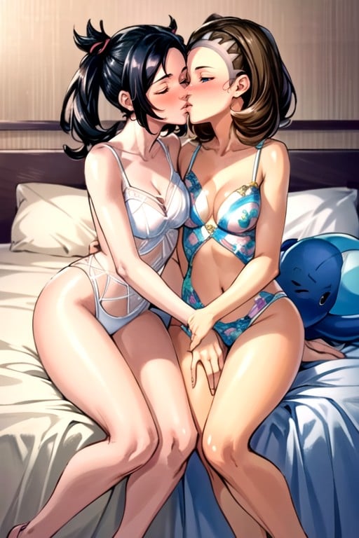 Comic, Girls Kissing, Naked Shemale AI Porn