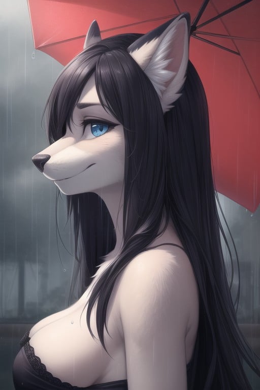 Raining, 18+, Sideboob Furry AI Porn