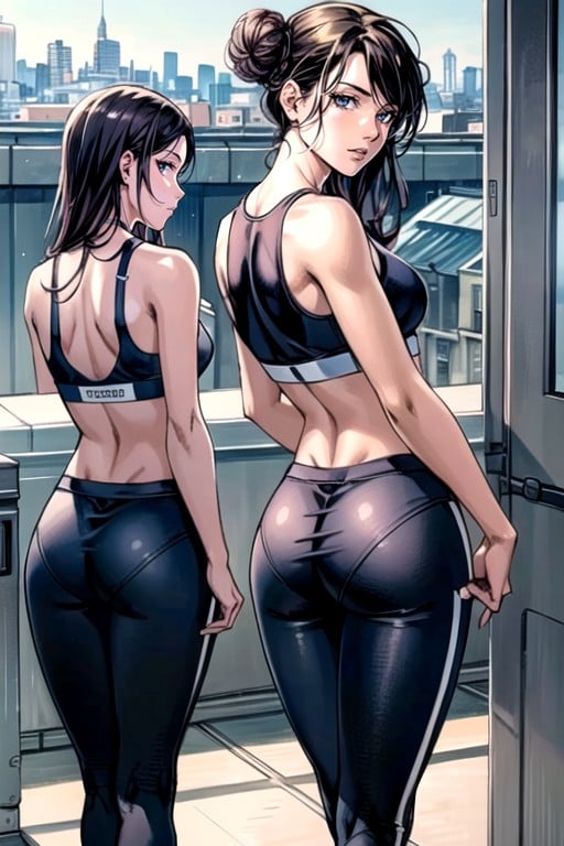 Legging, Coque, Sutiã Esportivo Hentai IA pornografia