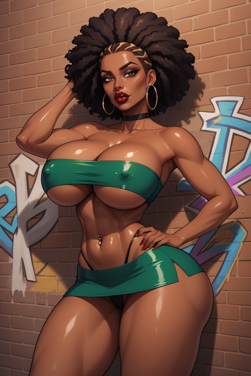 Model, Hourglass Figure, Posters On Walls Hentai AI Porn