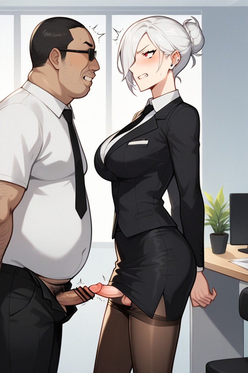 Perfect White Hair, Shivering, 小乳人妖AI色情