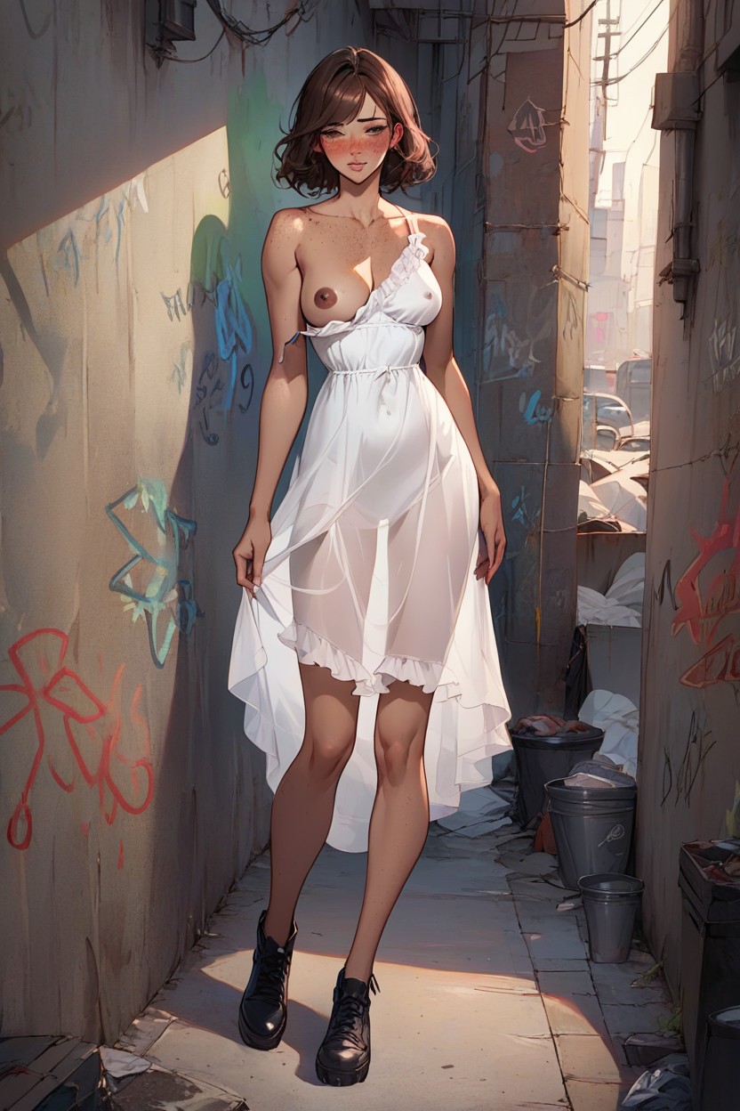 Long Legs, Tiniest Thighs, Graffiti AI 포르노
