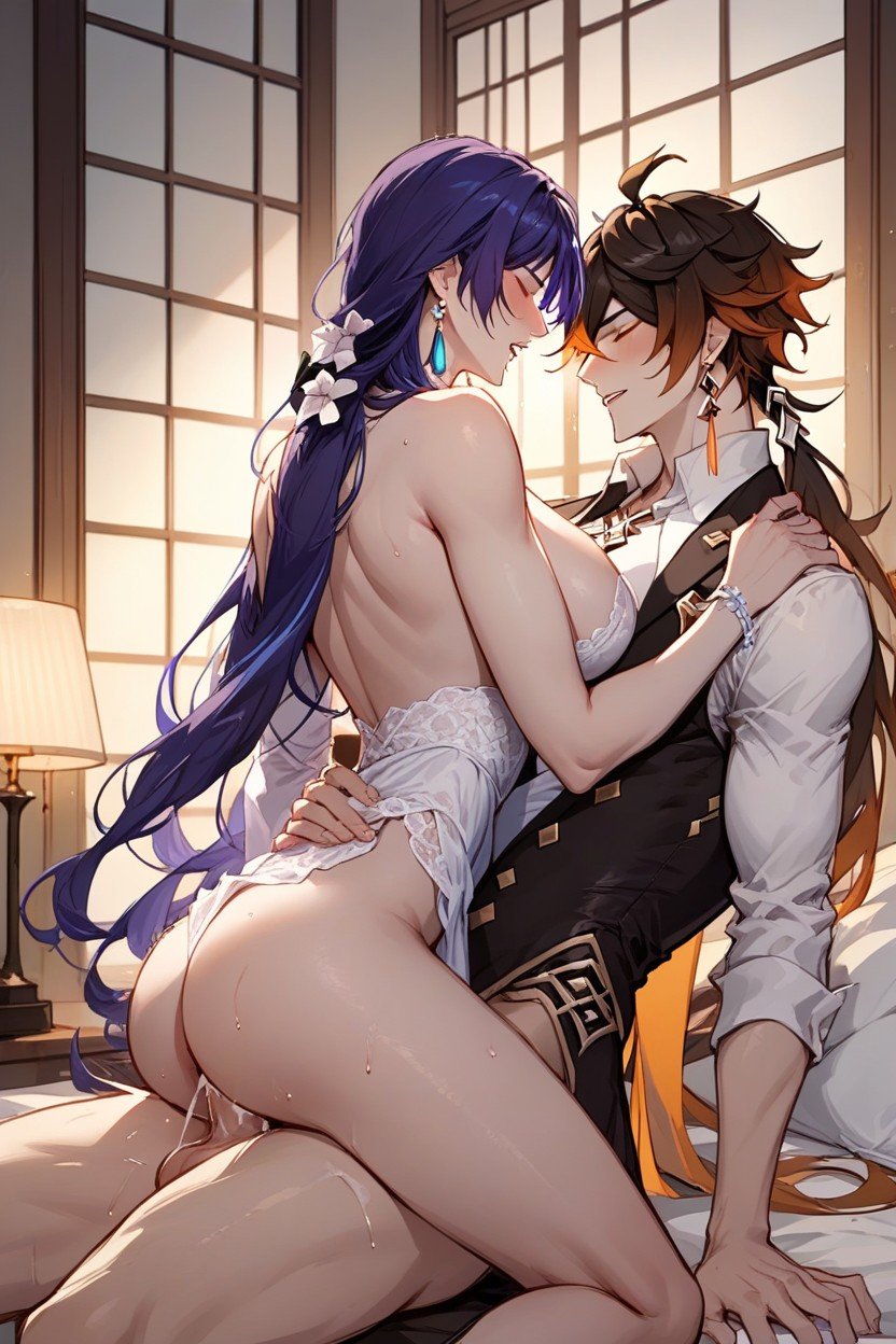 Zhongli From Genshin Impact Sex By Raiden Ei AI Gay Porn
