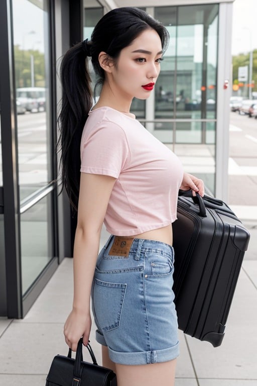 18+, Beautiful Korean Woman, スキニーアジアのAIポルノ