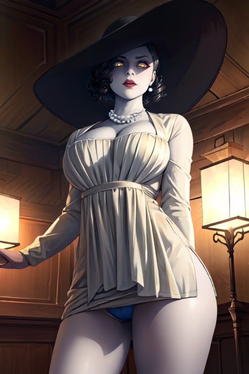 Glowing Eyes, Lady Dimitrescu (resident Evil), Standing AI Porn