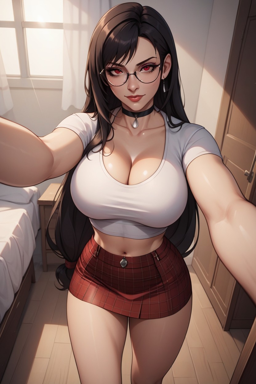 Soleado, Selfie, Luz Suave Porno IA