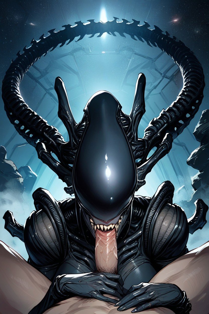 Blowjob Pov, Xenomorph Queen, Spaceship Furry AI Porn