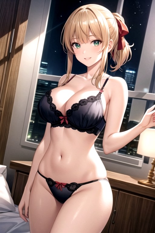 Emerald Green Eyes Break Large Breasts, Break Beautiful Face, Perfect AnatomyPorno AI Hentai