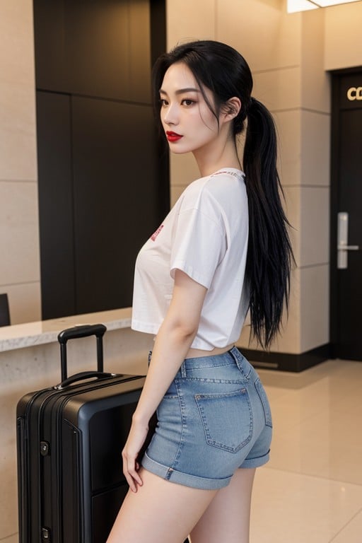 Jeans, Shorts, 兩人照片人妖AI色情