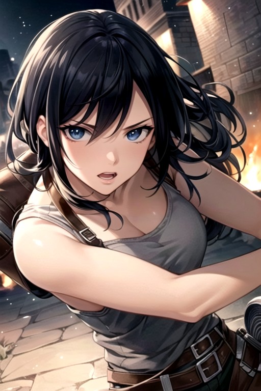 Male, Attack On Titan, LeviPorno IA transsexuelle