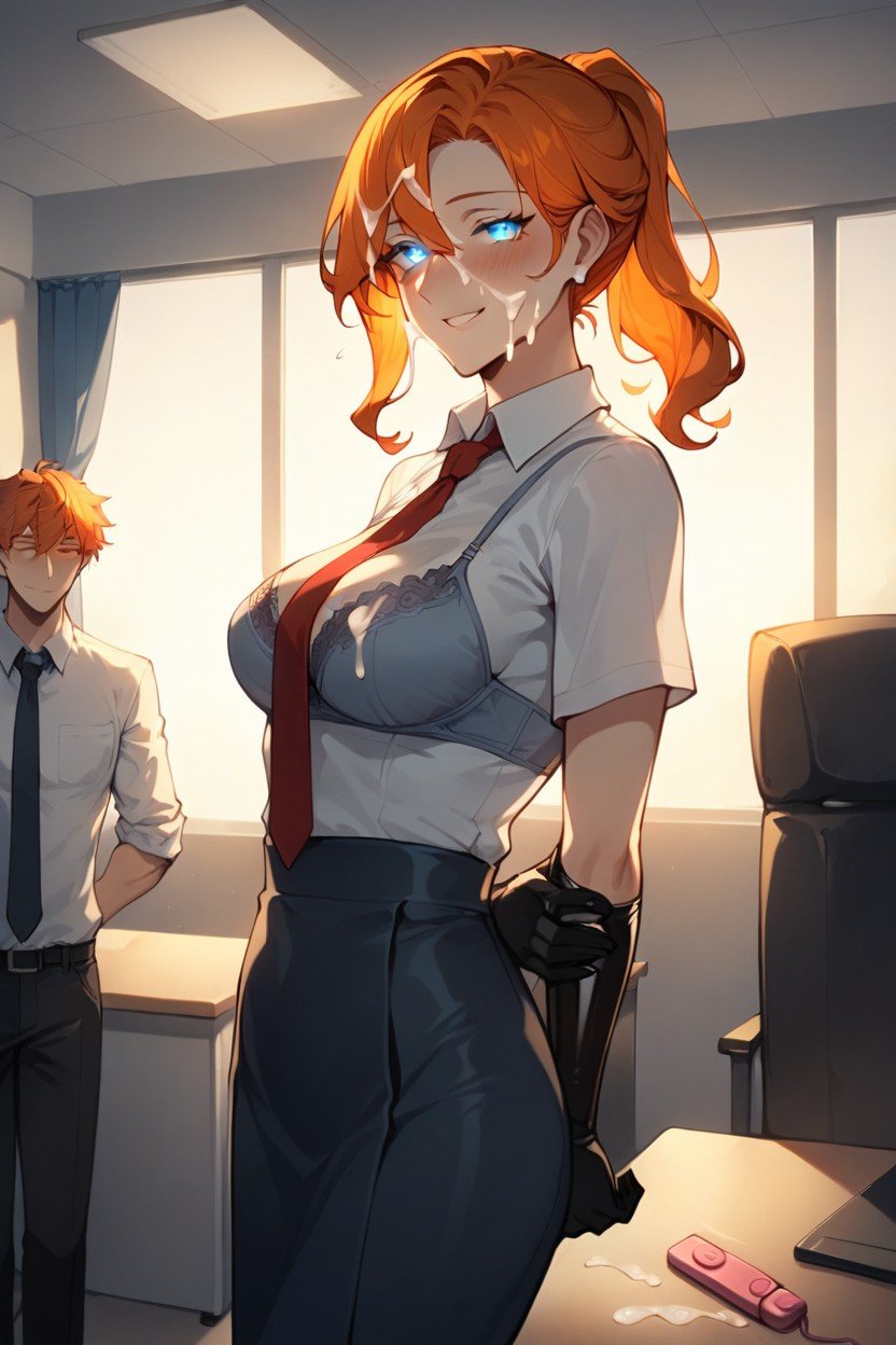 Ponytail, School Uniform, Sunset Hentai AI Porn