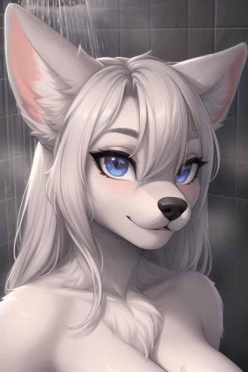 Loona In Shower Furry AI Porn