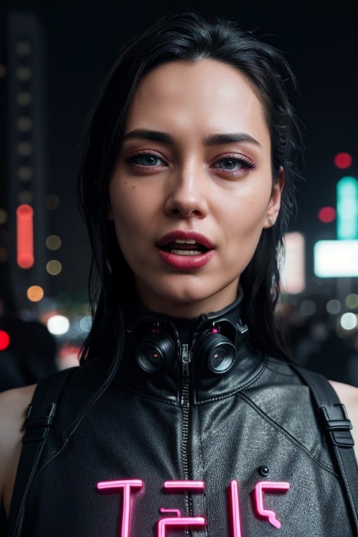 Ahegao, Cyberpunk Hacker, 20+ Shemale AI Porn