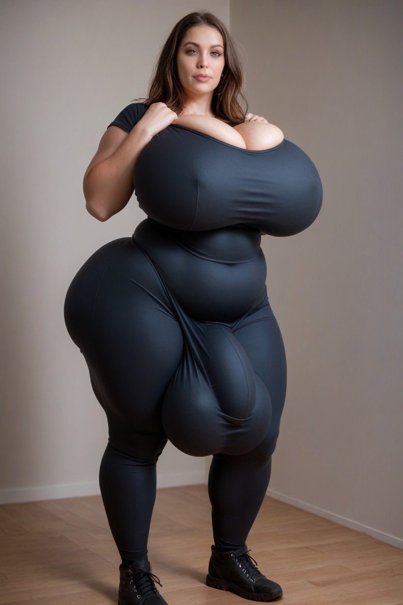 Hyper Ass, Arms Together, Extremely Large Ass Shemale AI Porn