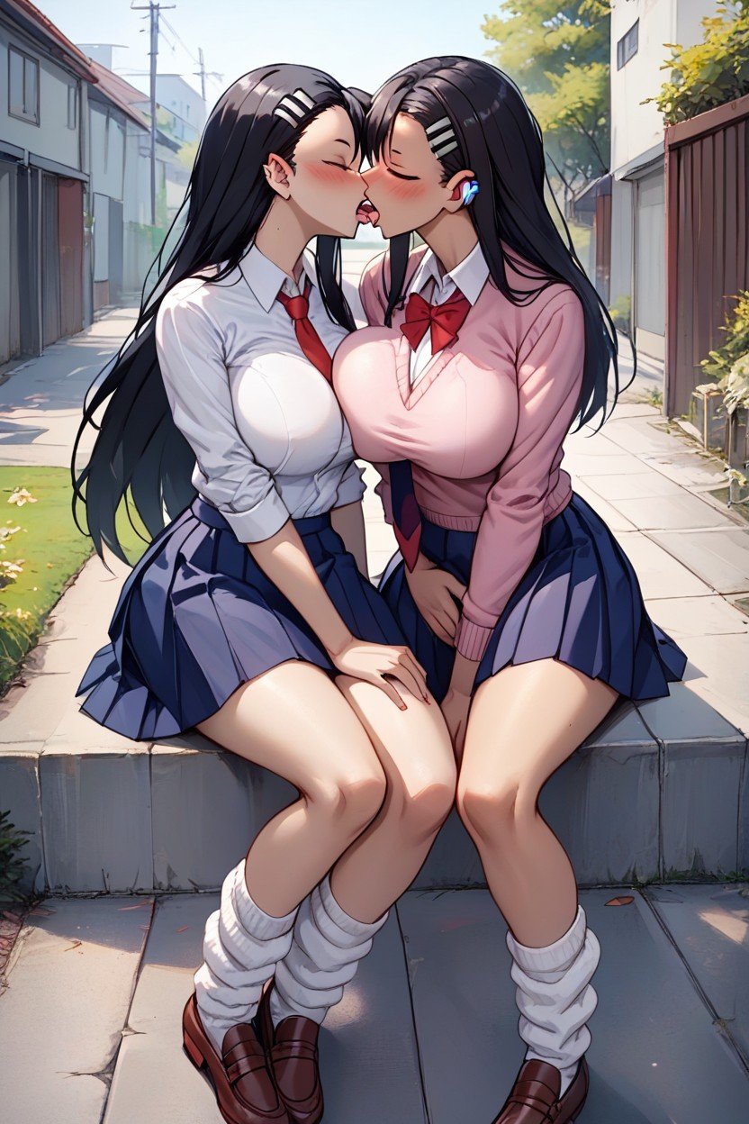 Red Bow, Sentada, Ayase Momo From DandadanPorno AI Hentai