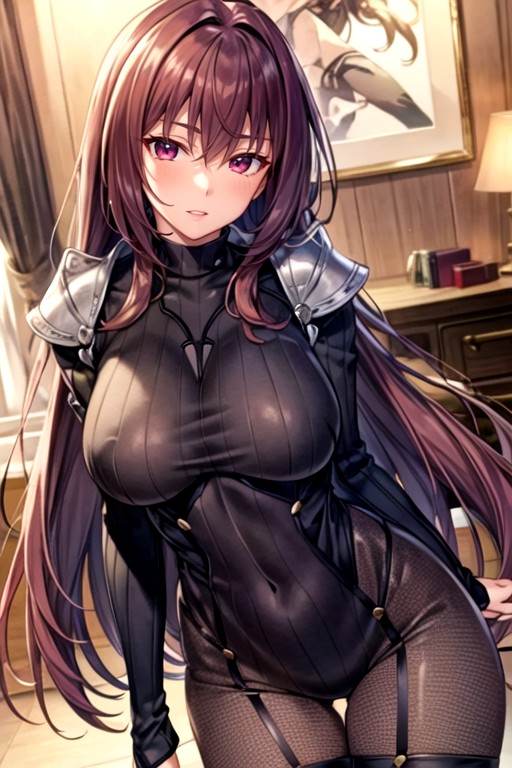 Wear Oversized Sweater, Shoulder Off, Fate Grand OrderPorno IA de transexuales