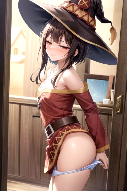 Ajouter Des Détails, Vue Arrière, Megumin (isekai Quartet)Porno IA Hentai